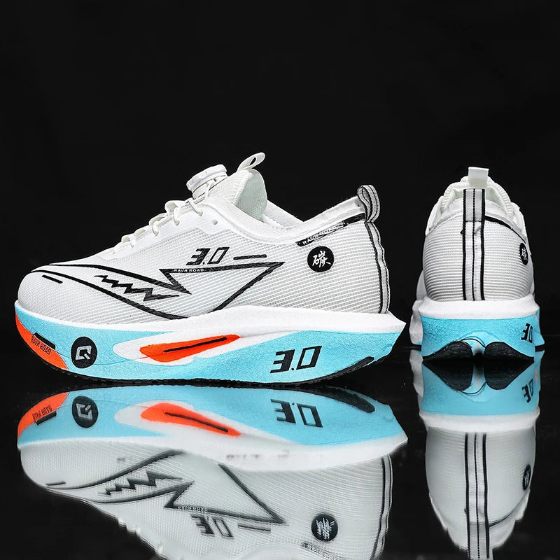 Men Running Shoes Carbon Board Marathon Sports Speciality Breathable Lightweight Women's Comfortable Athletic Nonskid Sneakers