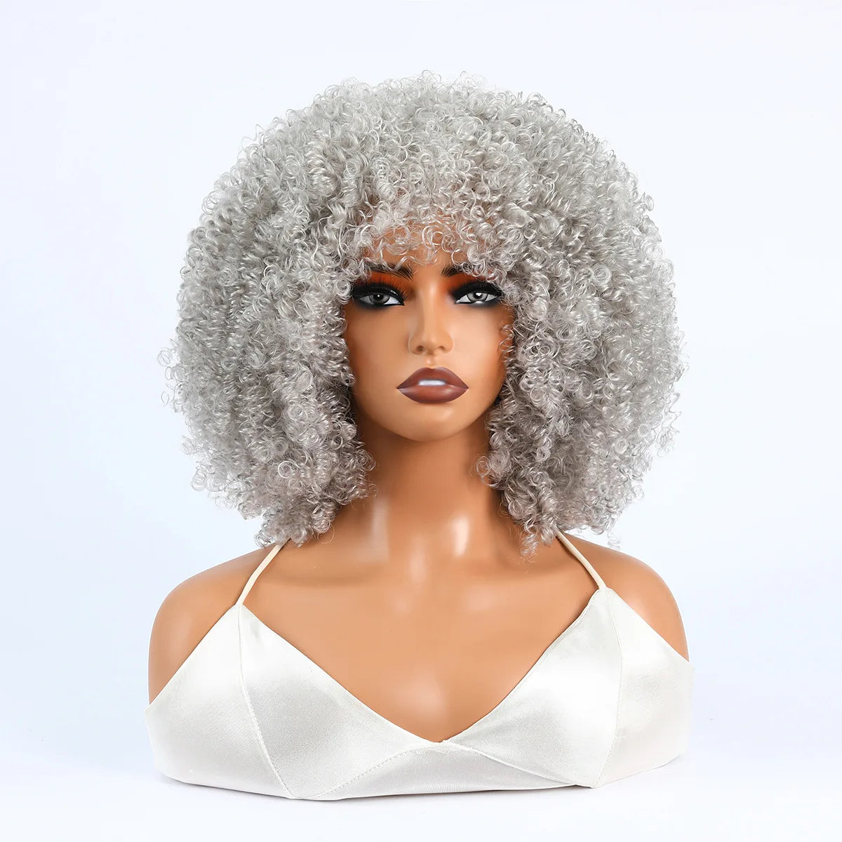 Women's Wigs African Fashion Bold Curls Synthetic Fiber Wigs