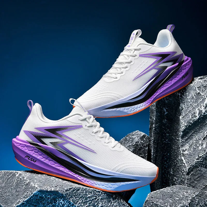 Sports Running Shoes Speciality Marathon Men Breathable Lightweight Carbon Board Women's Comfortable Athletic Nonskid Sneakers