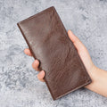 Men's wallets long ultra-thin youth multi-card leisure wallet card package Japanese and Korean students retro wallet.
