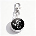 New Silent Digital Exam Keychain Watches for Kids Portable Round Hanging Backpack Large Screen Pocket Watch for Student Girls
