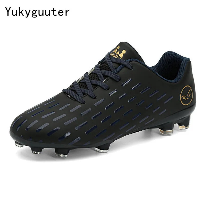 New Children Football Soccer Boots Soccer Shoes Kids Boy Girl Sneakers New Leather High Top Soccer Cleats Training Men