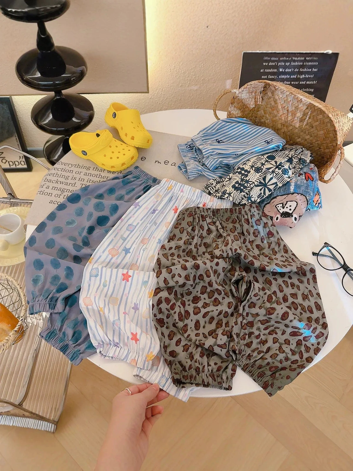 Kids Long Pants Summer Korean Style Loose Fit Boys Casual Mosquito-Proof Pants For Girls