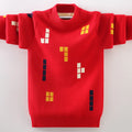 Children's Sweater Winter Boy's Clothing O-Neck Knitting Pullover Sweater Kids Clothes  Winter Keep Warm Children's Clothing
