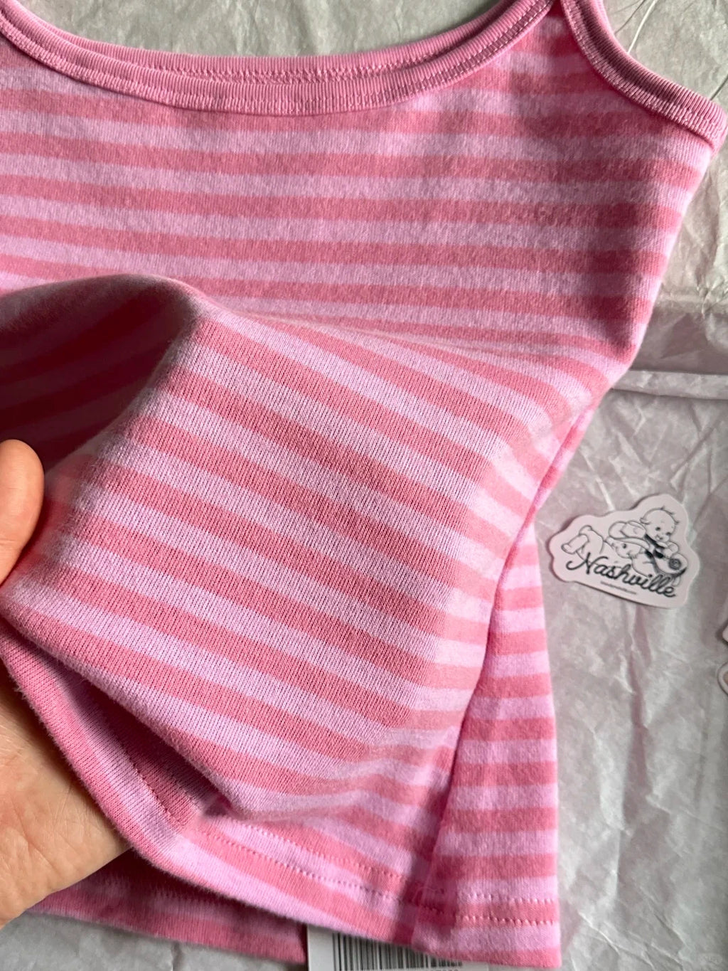 Pink Striped Collection Tshirt Women Simple Casual Cotton Buttons T-shirts Sweet Cute Preppy Style Camisole+Slim Short Pants Y2K