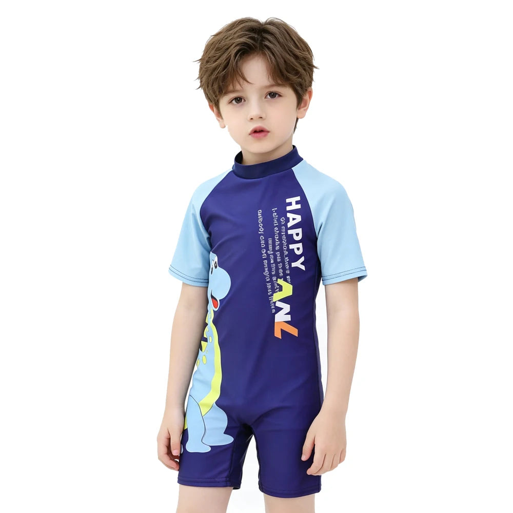 Boys Swimsuit Kids 1 Piece Swimwear Toddler Shark Dinosaur Children Swimming Outfits 2026 Bathing Suit 3 to 4 5 6 7 8 9 10 Years