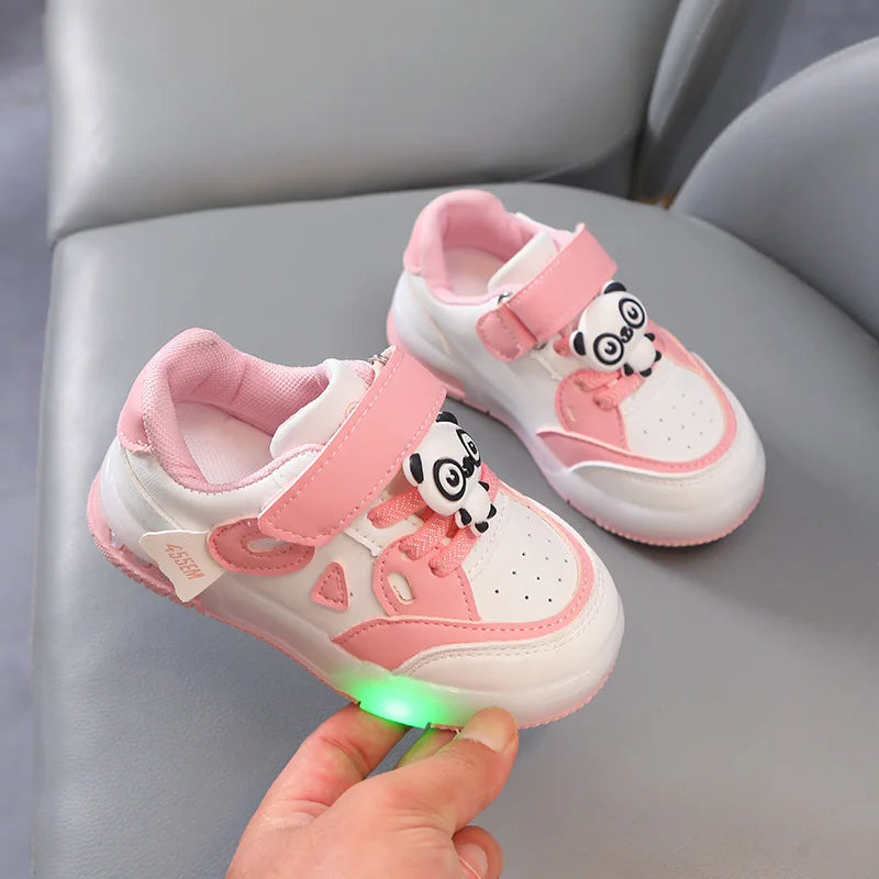 Kid Sneakers 2026 Autumn New Light Up Kid Shoe Trend Boy Sneakers Cute Girl Shoe Fashion Tennis Female Designer Shoe Кроссовки