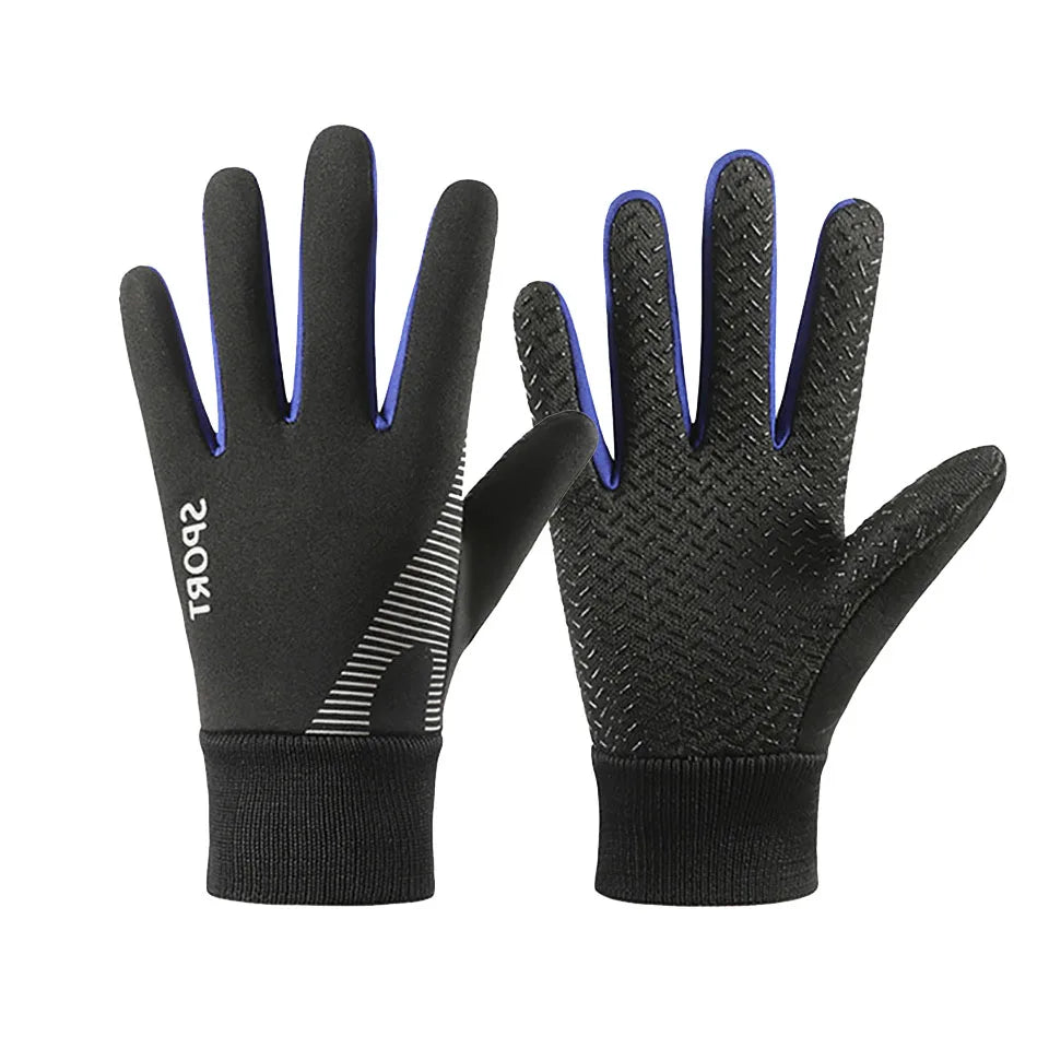 1 Pair Kids Winter Warm Sports Gloves - Cold Weather Water-Resistant Children Mittens Age 5-13 Years Boys Girls