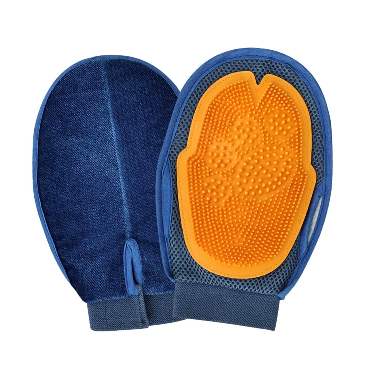 Pet Deshedding Cleaning Glove Double-sided Design Silicone Brush Cats Dogs Comfortable Massage Comb Grooming Tool Easy To Clean
