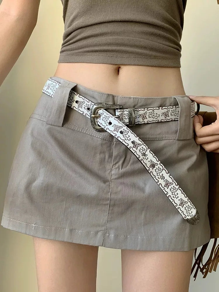 Women Belts For Jeans Dresses Pants Ladies Leather Waist Belt with Gold Buckle