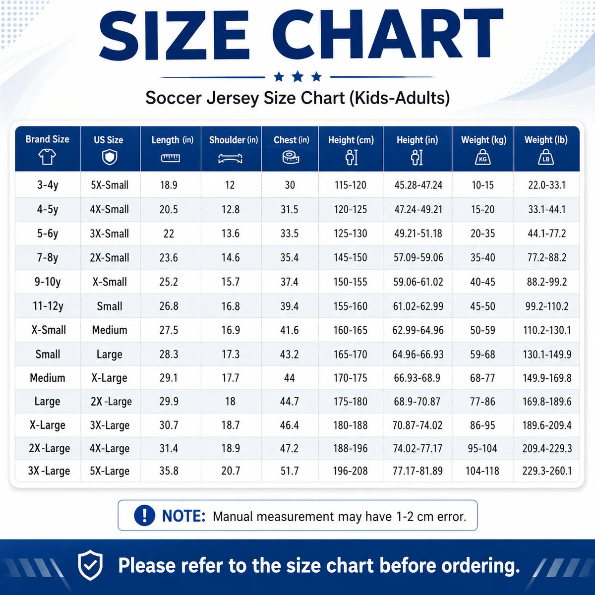 Custom Team Soccer Jersey for Adult Kids Personalized Football Shirt with Name Number Soccer Lover Sportswear