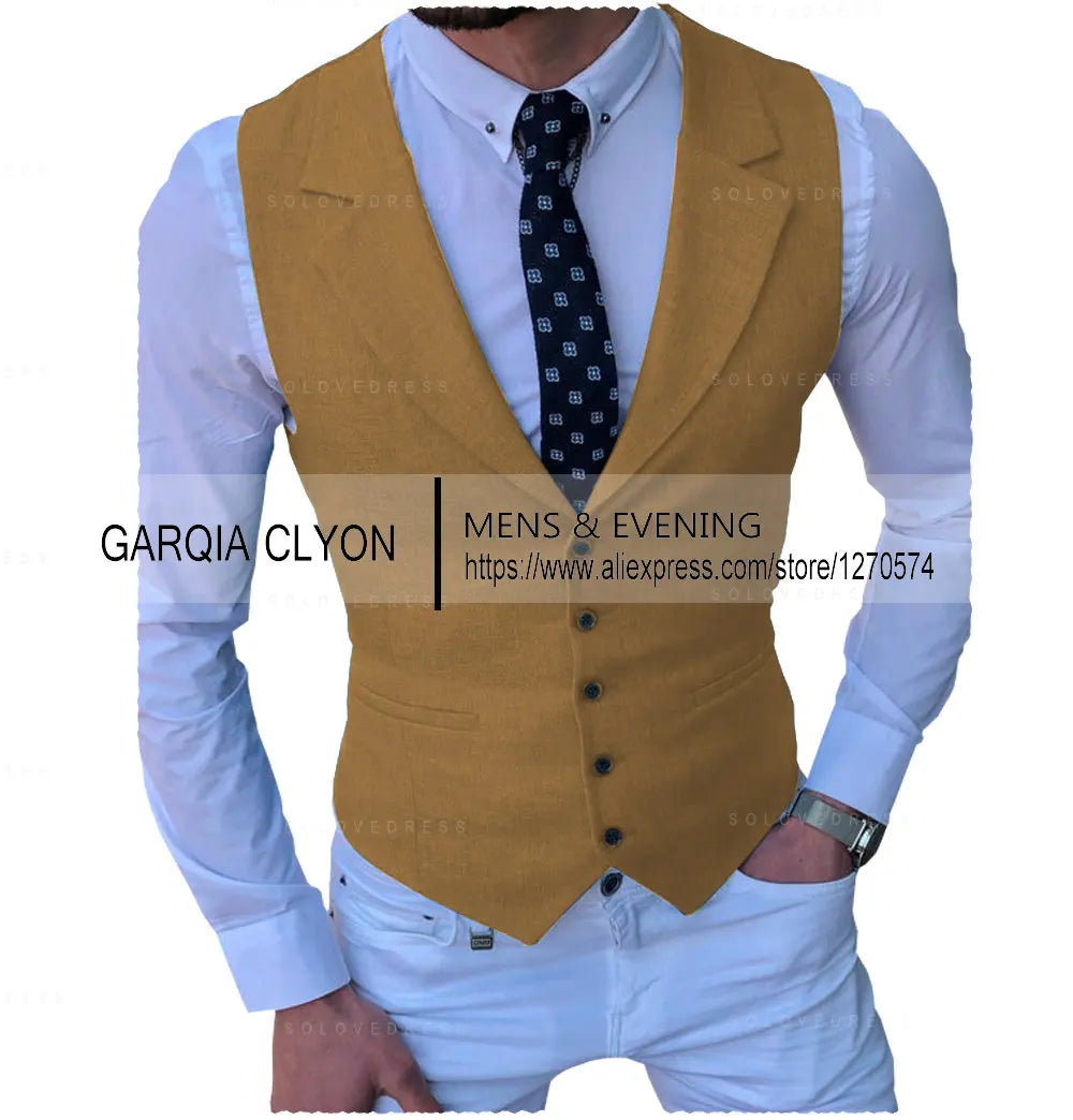 Men's Suits Vest New Arrival Classic Single Breasted Casual  Business Formal Suits Waistcoat For Jacket Groomsmen For Wedding