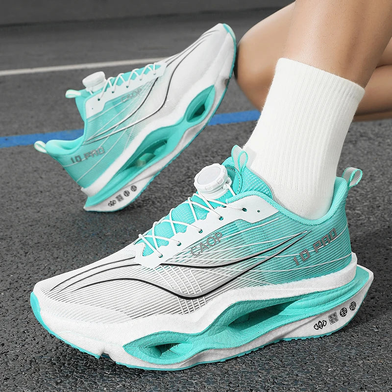 Running Shoes Men Sports Carbon Board Speciality Marathon Breathable Lightweight Women Comfortable Athletic Nonskid Sneakers