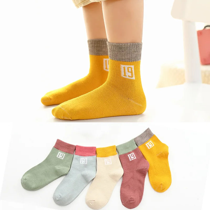 1-12 Years Children's Socks Autumn Casual Socks Boys and Girls Korean Cartoon Autumn Socks Kids Accessories