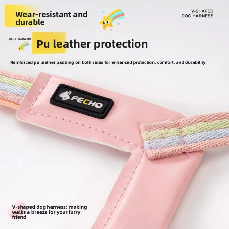 1pc Adjustable Pet Harness Leash Suitable for Small Medium-Sized Dogs Cats for Outdoor Activities