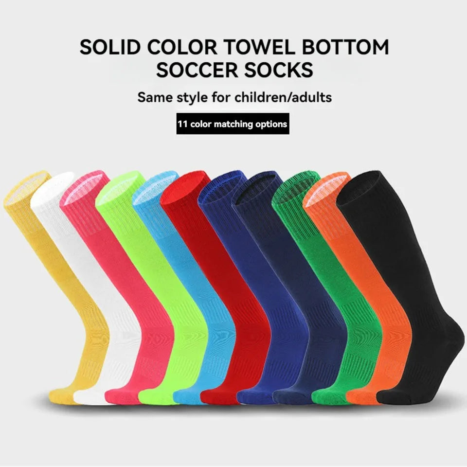 Loogdeel 1 Pair Kids Soccer Socks Boys Football Socks Girls Knee High Socks Baseball Softball Sports Kids Youth Men Women