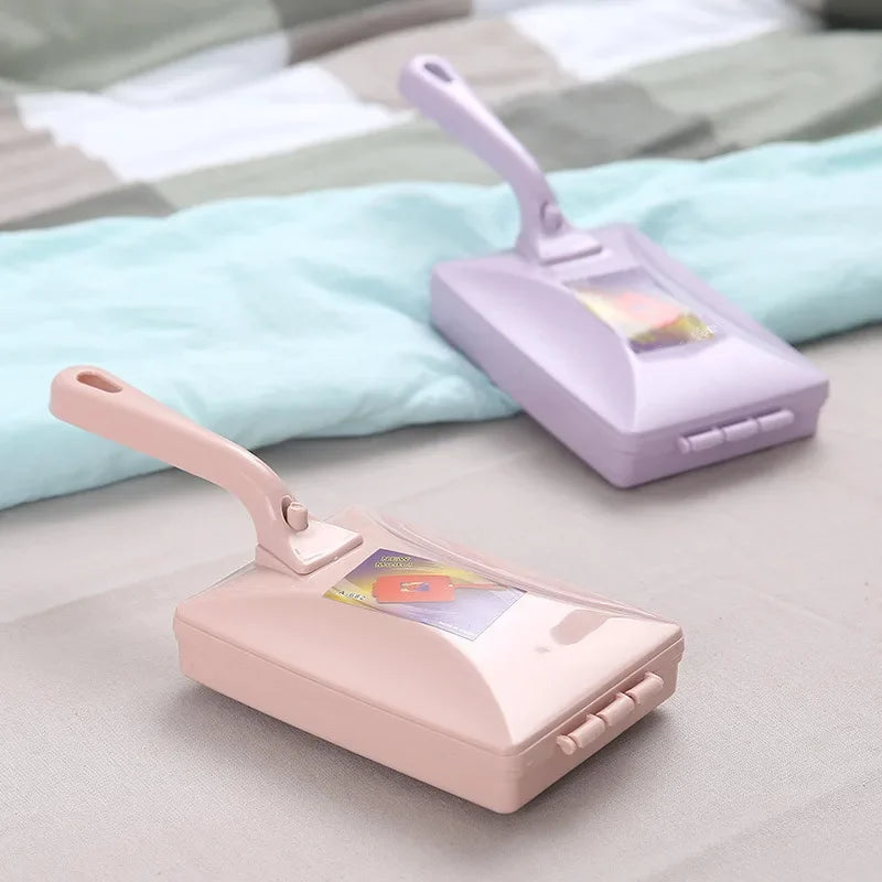 1pc- Bed Pet Hair Debris Brush Handheld Carpet Brush Crumb Dirt Fur Cleaner Roller Sweeper Home Cleaning Tools
