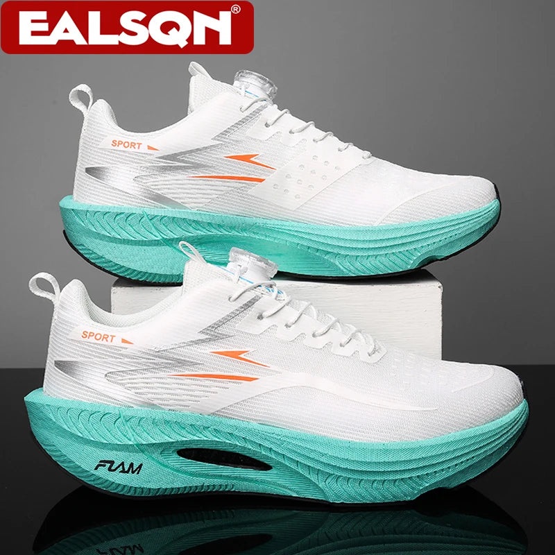 Men Sports Running Shoes Casual Marathon Breathable Lightweight Women's Comfortable Athletic Nonskid Walking Sneakers Outdoors