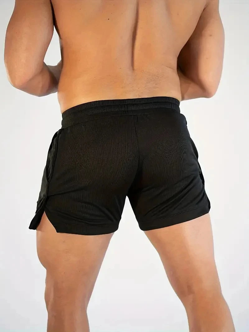Men's Summer Fitness Gym Sports Shorts Running Hiking Jogging Workout Clothing Quick Dry Breathable Active Wear