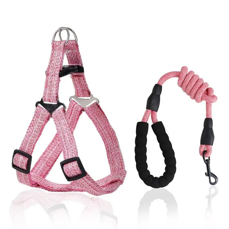Adjustable Pet Leash Puppy Dog Cat Vest Harness Prevent Breaking Free Pet Harnesses For Dog Walking And Hiking Pet Supplies