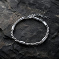Jewelry Gift for Him Vnox Unisex Rope Chain Bracelets for Men Women Stainless Steel Twisted Links Chain Bracelet Simple Classic