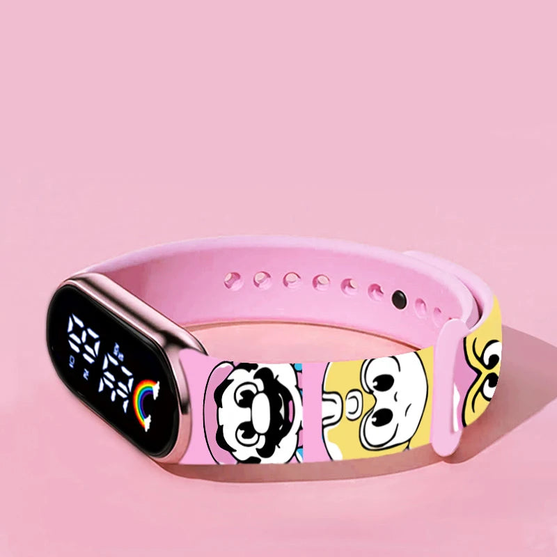 LED Watch for Kids Touch Screen Digital Wristwatch Silicone Strap Children Sports Watch Student Gift