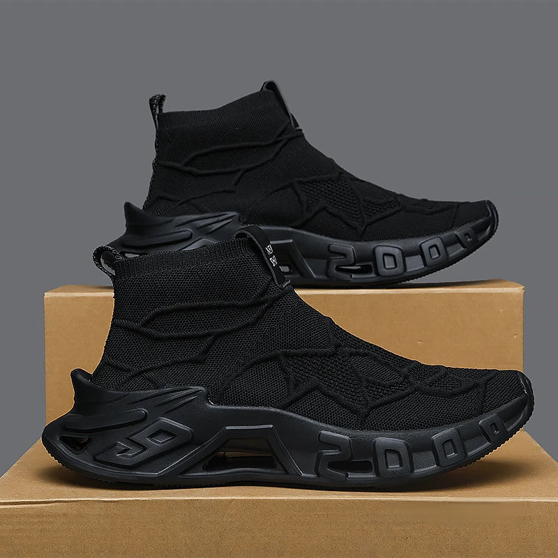 Outdoor Sports Shoes - High-Top Sports Shoes Are Novel and Fashionable, Non-Slip and Durable, Suitable for All Seasons,