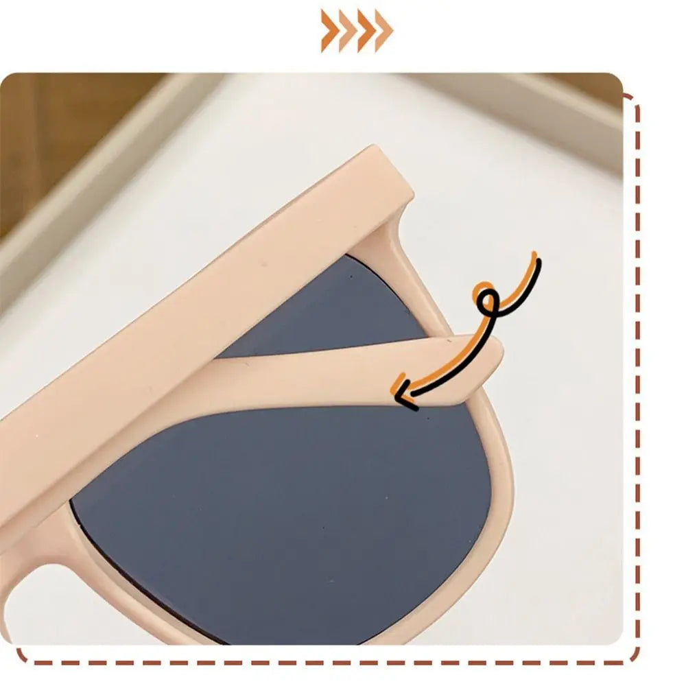Children sunglasses 2024 fashion square kids Sunglasses boy girl Square goggles Baby travel glasses 6 colors optional UV400