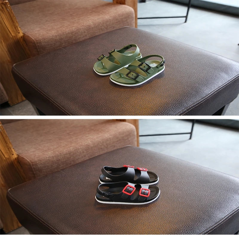 Fashion Kids sandals Children Outdoor Soft Shoes Children's Non-slip Sandals Summer Boys' Soft Shoes Boys England Style Sandals