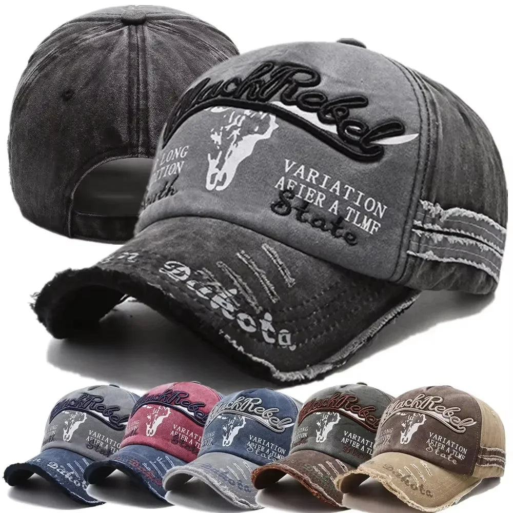 Dome Hats Men Trendy Black Retro brooklyn Letter Embroidery Baseball Cotton Adjustable Casual Hat Hip Hop Sun Hats