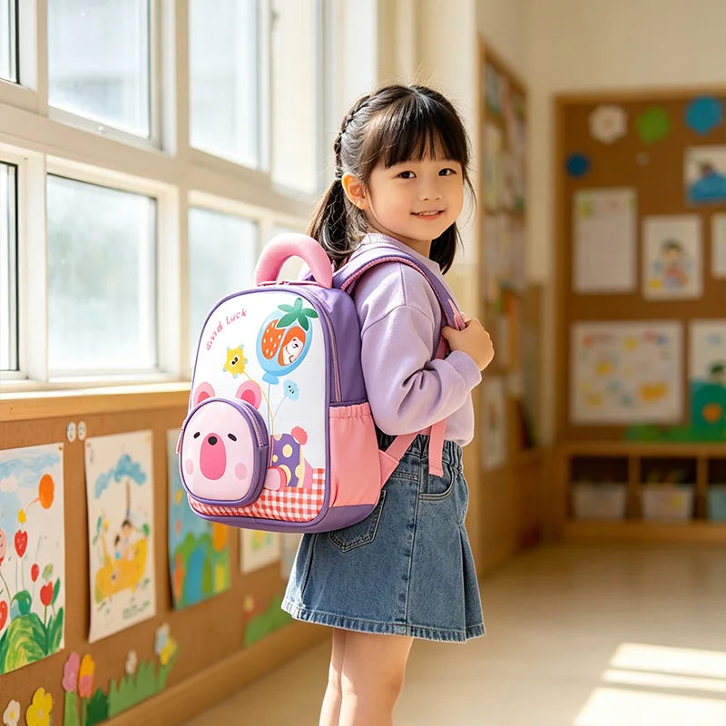 Kids Backpack for Preschool 2026 New Cute Toddler Girls School Bag Cartoon Print Children Kindergarten Backpack for Boys