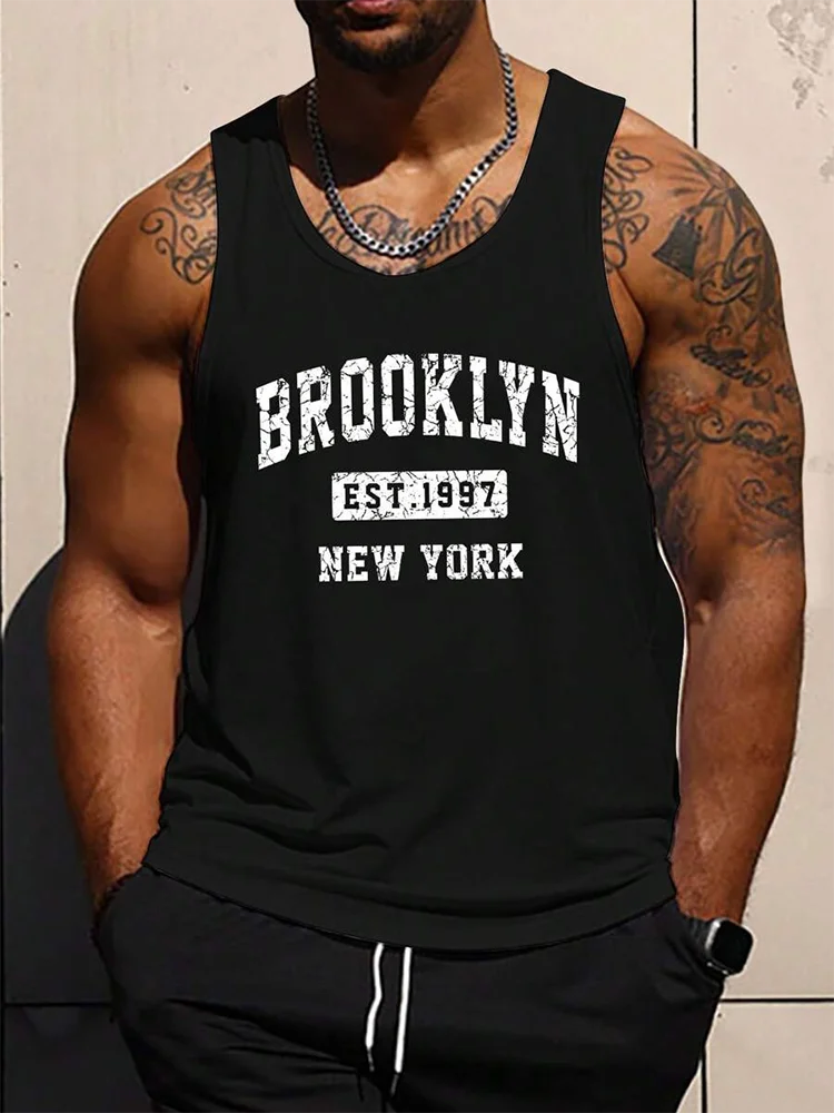 Summer Daily Casual Men's Tank Top Urban Street Fashion Men's Tank Top Outdoor Sport Men's Sleeveless T-shirt 3D Printing
