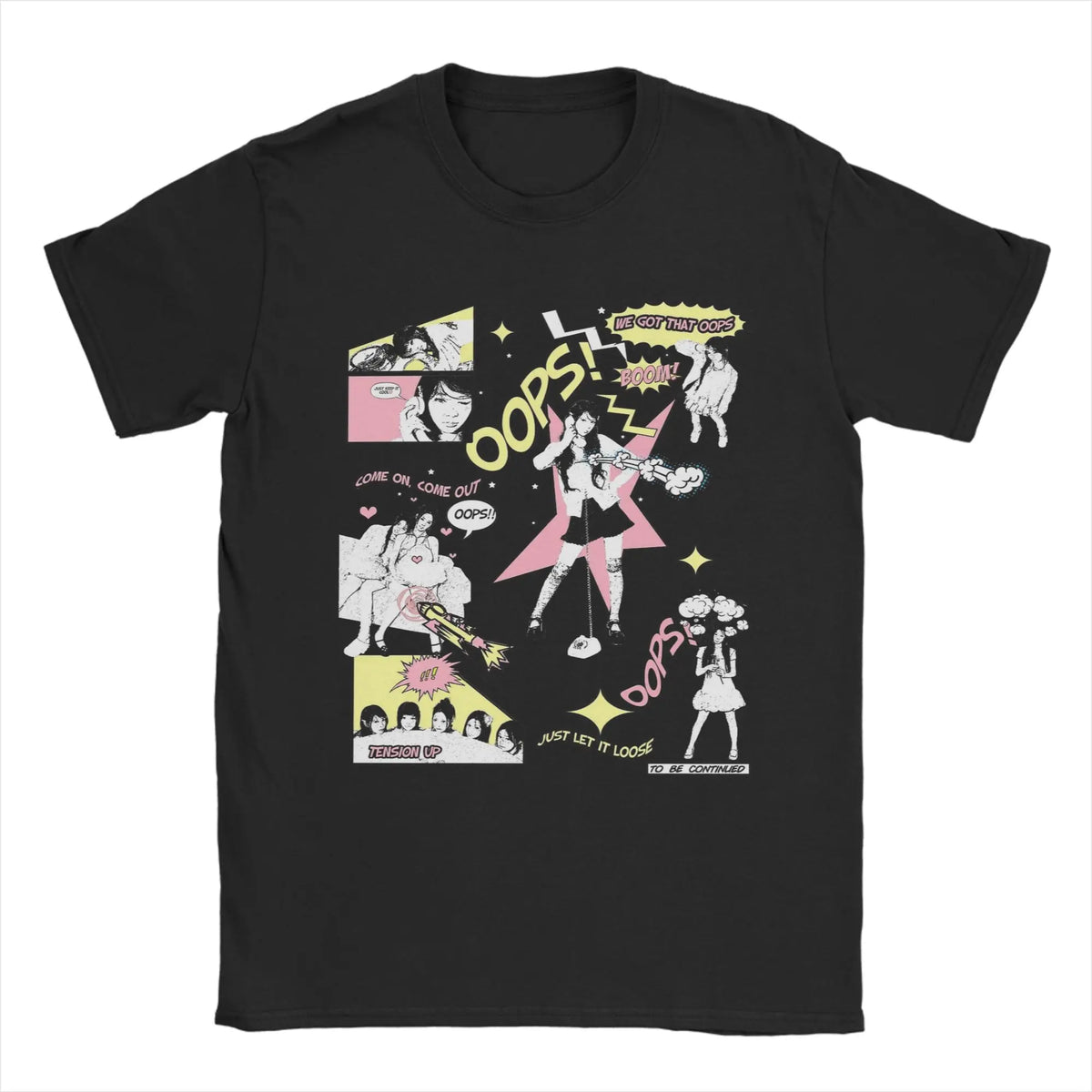 Illit Kpop T-Shirt Men  Funny Pure Cotton Tee Shirt Crew Neck Short Sleeve T Shirts Classic Clothes