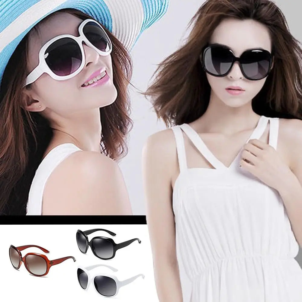 Classic Shades Sunglasses for Women Square Elliptical Frame Vintage Eyewear UV 400 Oversized Sunglasses for Women & Men