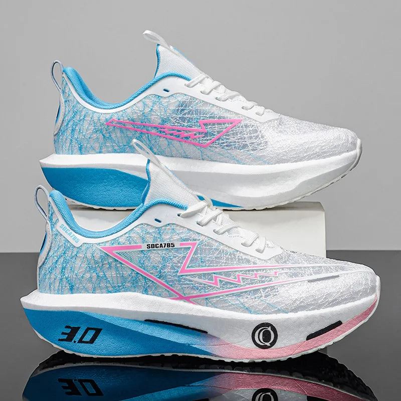 Men Running Shoes Carbon Board Marathon Speciality Sports Breathable Lightweight Women's Comfortable Athletic Sneakers