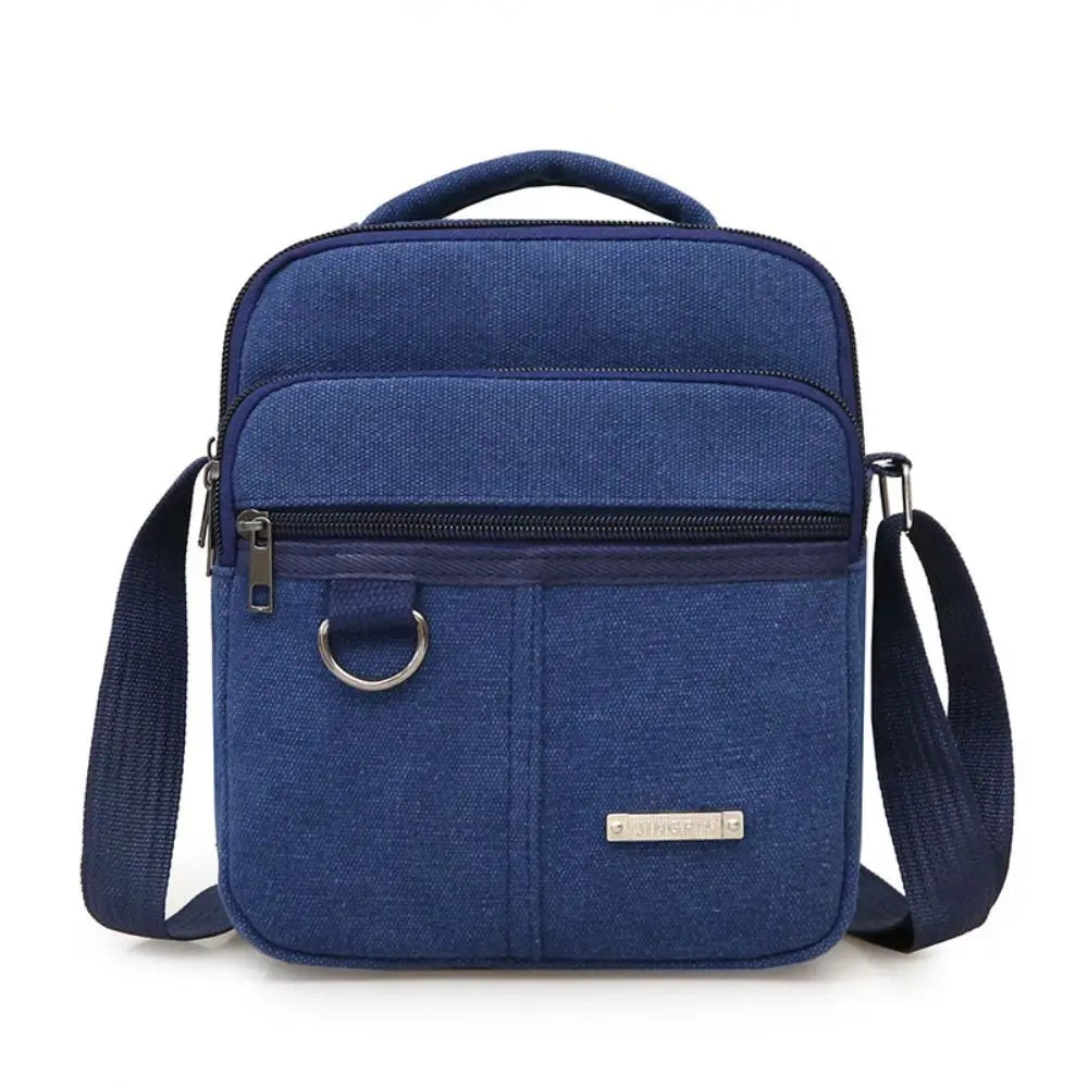 Men's Shoulder Bag Canvas Men's Sling Bag Messenger Shoulder Crossbody Bags Large Capacity Handbags Multifunctional