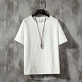 2026 Brand New Men's Short Sleeve T-shirt Solid Color Men T-shirts Loose Casual Half-sleeve Undershirt Man T-shirts Tops Tees
