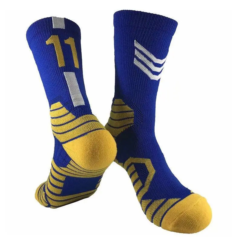 Professional Star Basketball Socks Adults Kids Number 23 Elite Towel Bottom Sports Socks Non-slip Breathable Durable Socks