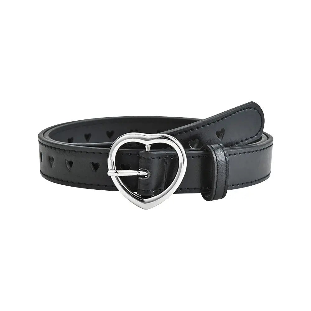 Kids Elastic Belts Girl Stretch Waist Belt Adjustable Heart Belt Uniform Belt for Teen Kids Girls Dresses Belt