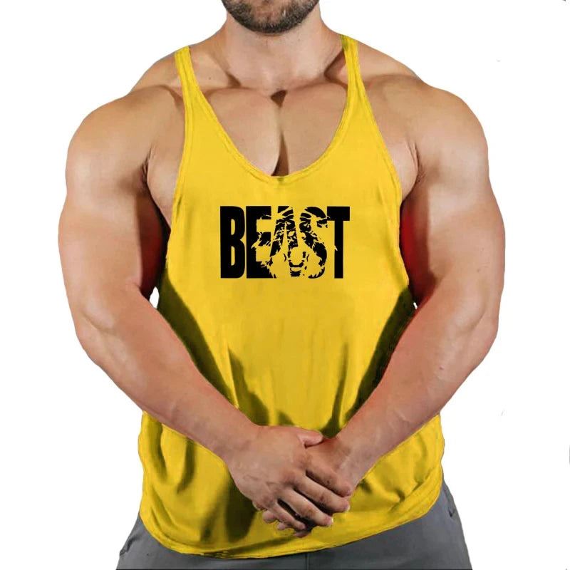 Men's Vest Sportswear Singlet Brand Vests Bodybuilding and Fitness Stringer Singlets Undershirt Man Clothing Muscular Shirt Gyms