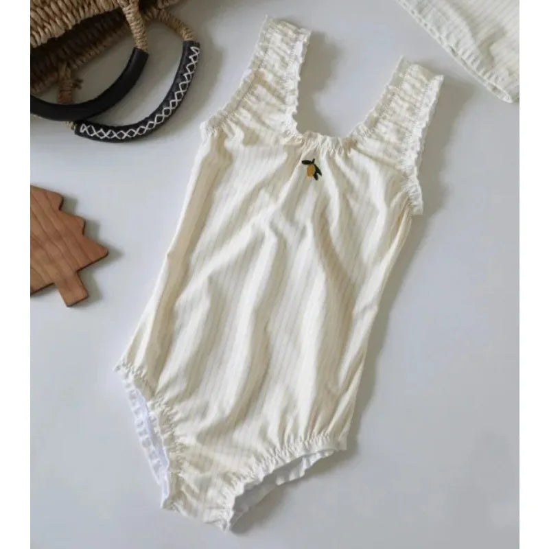 Kids Swimsuits Girls Swimwears  Baby Swimwear  Sun Protection Quick Drying Children's Cute One-piece Girl Swimsuit