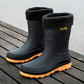 Men's Rain Boots Fashion Mid Calf Rubber Boot Non Slip Fishing Boots for Men Waterproof Work Safety Galoshes Botas Lluvia Hombre