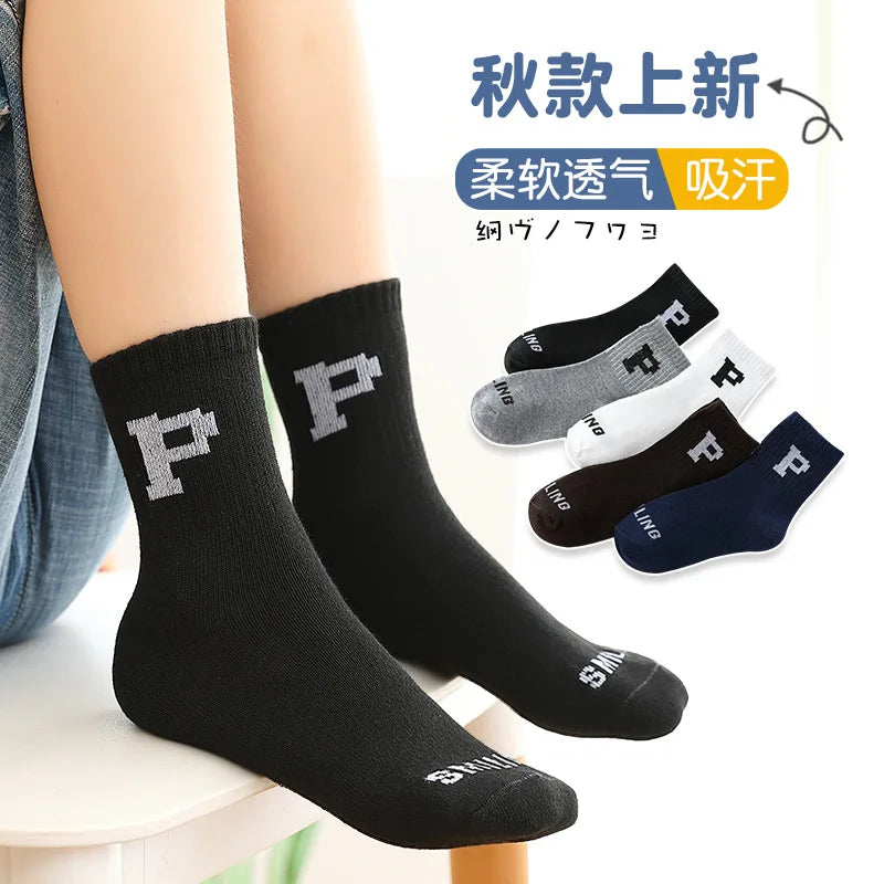 1-12 Years Children's Socks Autumn Casual Socks Boys and Girls Korean Cartoon Autumn Socks Kids Accessories