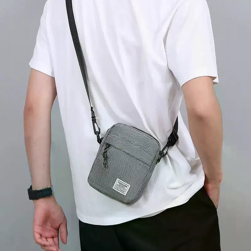 Men's Bag, Available In Single Shoulder Or Cross-body Design, Suitable For Daily Use During School. Made Of Nylon Material