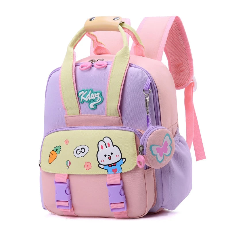 2025 New Kids Backpack Children School Book Bags for Boys Cute Astronaut Rabbit Girls Fashion Kindergarten Backpack Lightweight
