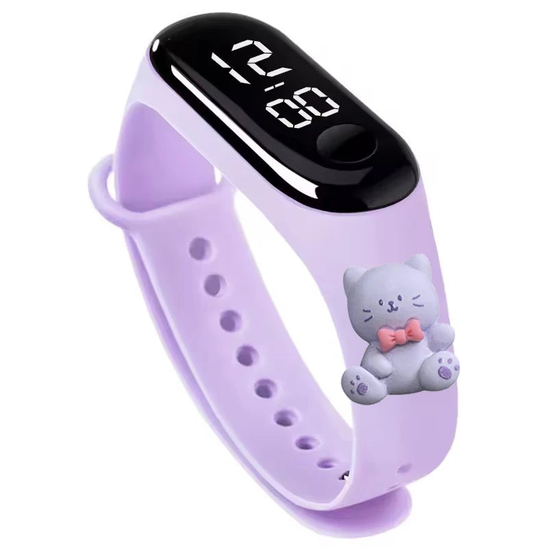Fashion Children Watches For Boys Girls Electronic Bracelet Sports Touch LED Cartoon Doll Kids Watch Women Waterproof Clock