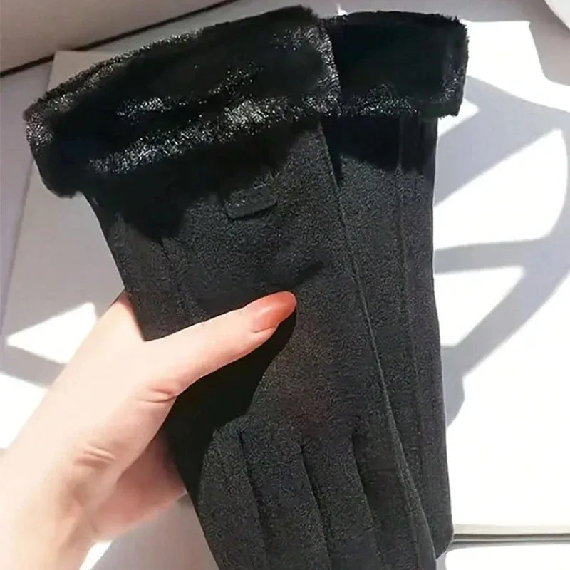 Women's Gloves Warm Windproof Winter Gloves For Women Cold Resistant Touch Screen Gloves Finger gloves Christmas Accessories
