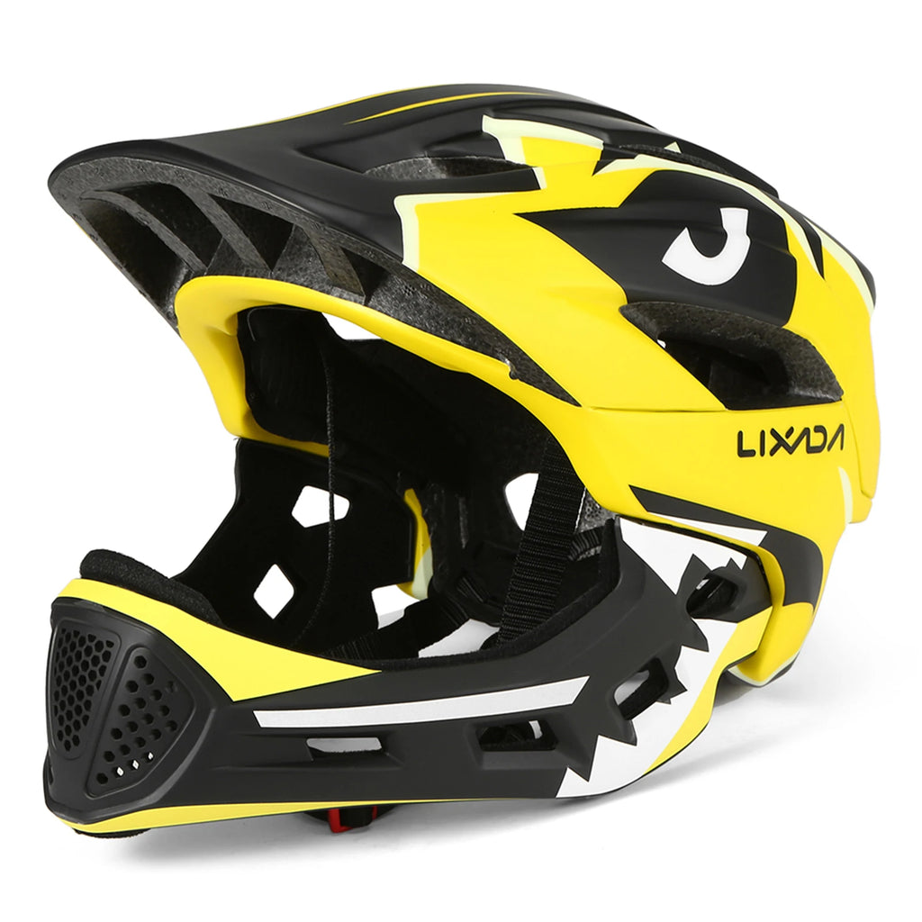 Kids Detachable Full Face Bike Helmet Children's Sports Child Cycling MTB Motorcycle Skateboarding Roller Skating Helmet