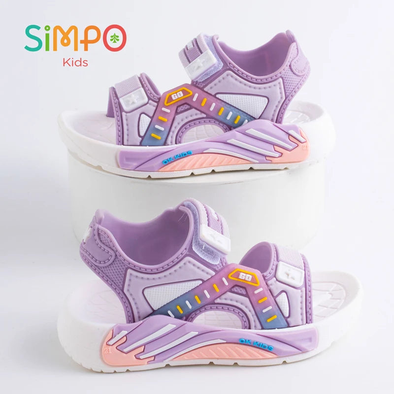 Sports Style Sandals For Students Boys & Girls Soft Bottom Casual Beach Shoes Kids‘ Toddler Sandals Summer
