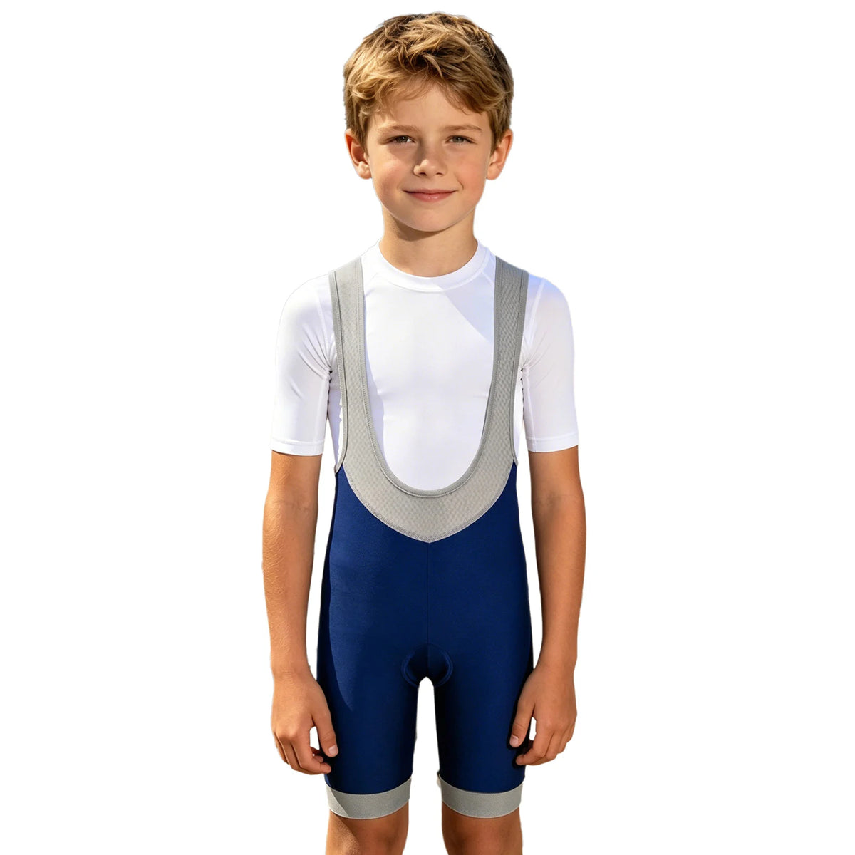Kids Boys Girls Cycling Bib Shorts Thigh Length Leotard  Sponge Pad Bicycle Clothes for Sports Training Outdoor Wear Bike Ride